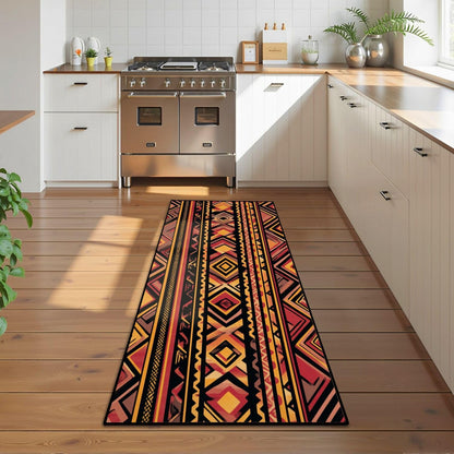 Runner Rug Washable 2x6 Cobblestone Arched Pavement Road Courses Sidewalk Seamless Non-Slip Hallway Area Rug Indoor Outdoor Home Decor for Entryway Bathroom Kitchen Carpet Yoga Floor Mat