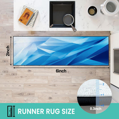 Runner Rug Washable 2x6 Cobblestone Arched Pavement Road Courses Sidewalk Seamless Non-Slip Hallway Area Rug Indoor Outdoor Home Decor for Entryway Bathroom Kitchen Carpet Yoga Floor Mat