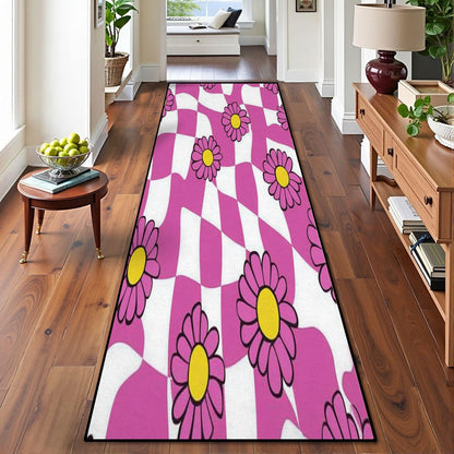 Runner Rug Washable 2x6 Cobblestone Arched Pavement Road Courses Sidewalk Seamless Non-Slip Hallway Area Rug Indoor Outdoor Home Decor for Entryway Bathroom Kitchen Carpet Yoga Floor Mat