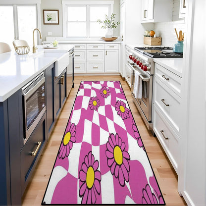 Runner Rug Washable 2x6 Cobblestone Arched Pavement Road Courses Sidewalk Seamless Non-Slip Hallway Area Rug Indoor Outdoor Home Decor for Entryway Bathroom Kitchen Carpet Yoga Floor Mat