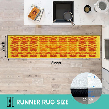 Runner Rug Washable 2x6 Cobblestone Arched Pavement Road Courses Sidewalk Seamless Non-Slip Hallway Area Rug Indoor Outdoor Home Decor for Entryway Bathroom Kitchen Carpet Yoga Floor Mat