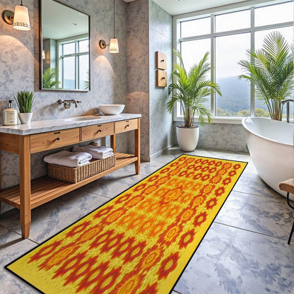 Runner Rug Washable 2x6 Cobblestone Arched Pavement Road Courses Sidewalk Seamless Non-Slip Hallway Area Rug Indoor Outdoor Home Decor for Entryway Bathroom Kitchen Carpet Yoga Floor Mat