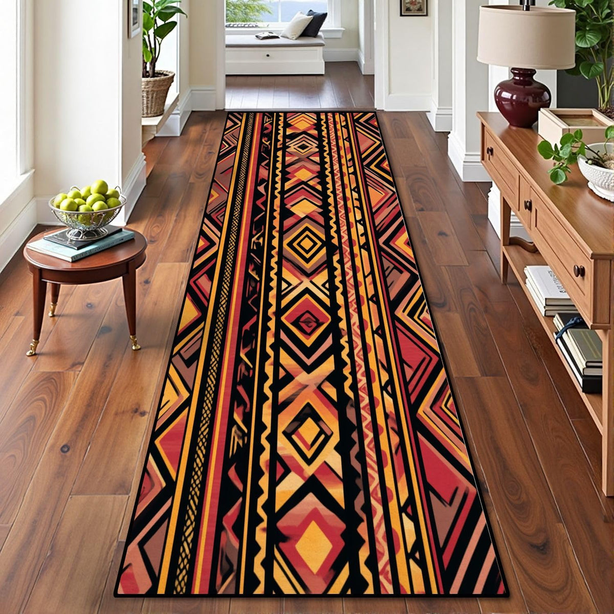 Runner Rug Washable 2x6 Cobblestone Arched Pavement Road Courses Sidewalk Seamless Non-Slip Hallway Area Rug Indoor Outdoor Home Decor for Entryway Bathroom Kitchen Carpet Yoga Floor Mat