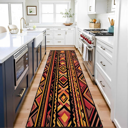 Runner Rug Washable 2x6 Cobblestone Arched Pavement Road Courses Sidewalk Seamless Non-Slip Hallway Area Rug Indoor Outdoor Home Decor for Entryway Bathroom Kitchen Carpet Yoga Floor Mat