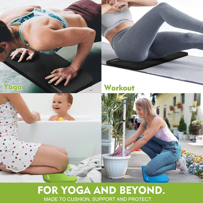 Yoga Knee Pad Cushion - Non-Slip Mat for Floor Exercises - Yoga Mat Accessory