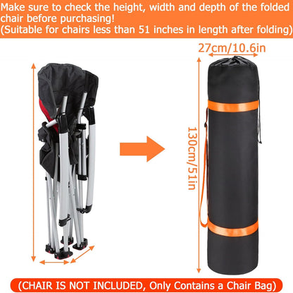 Extra Large Folding Chair Bag, 51"x11" Camping Chair Bag Replacement