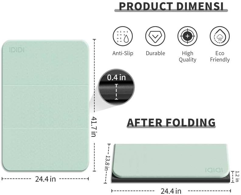Foldable Exercise Pad Extra Thick 1.2" x 14" x 24"