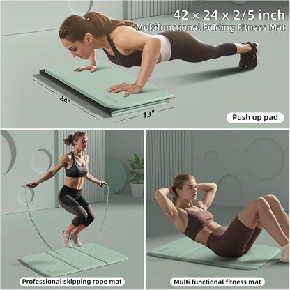 Foldable Exercise Pad Extra Thick 1.2" x 14" x 24"