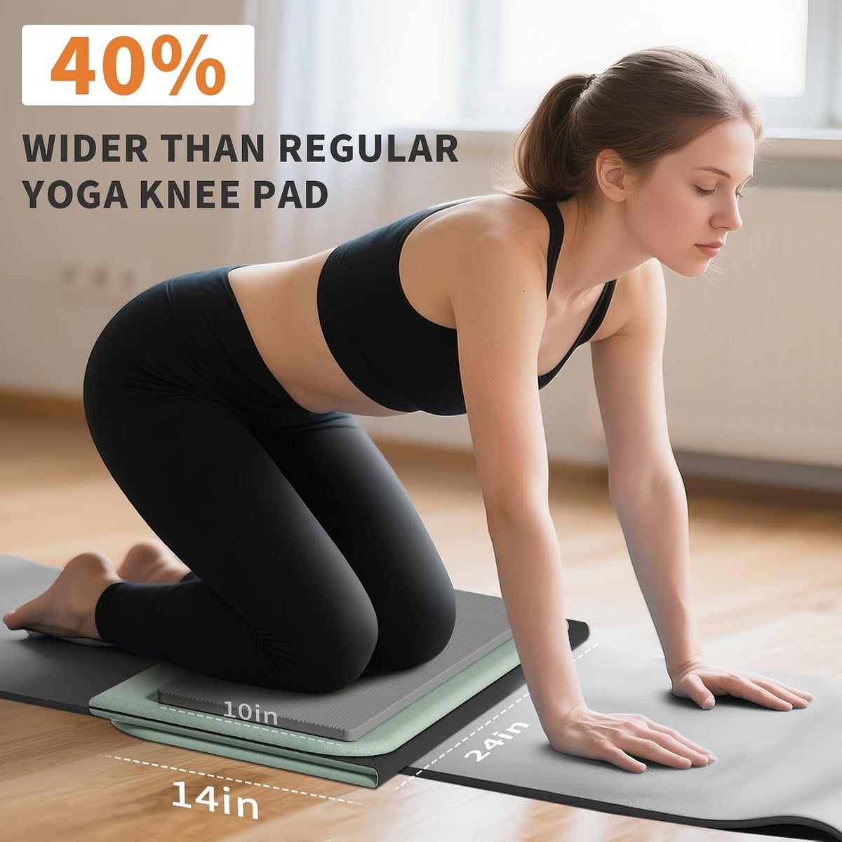 Foldable Exercise Pad Extra Thick 1.2" x 14" x 24"