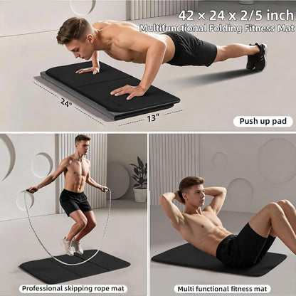 Foldable Exercise Pad Extra Thick 1.2" x 14" x 24"