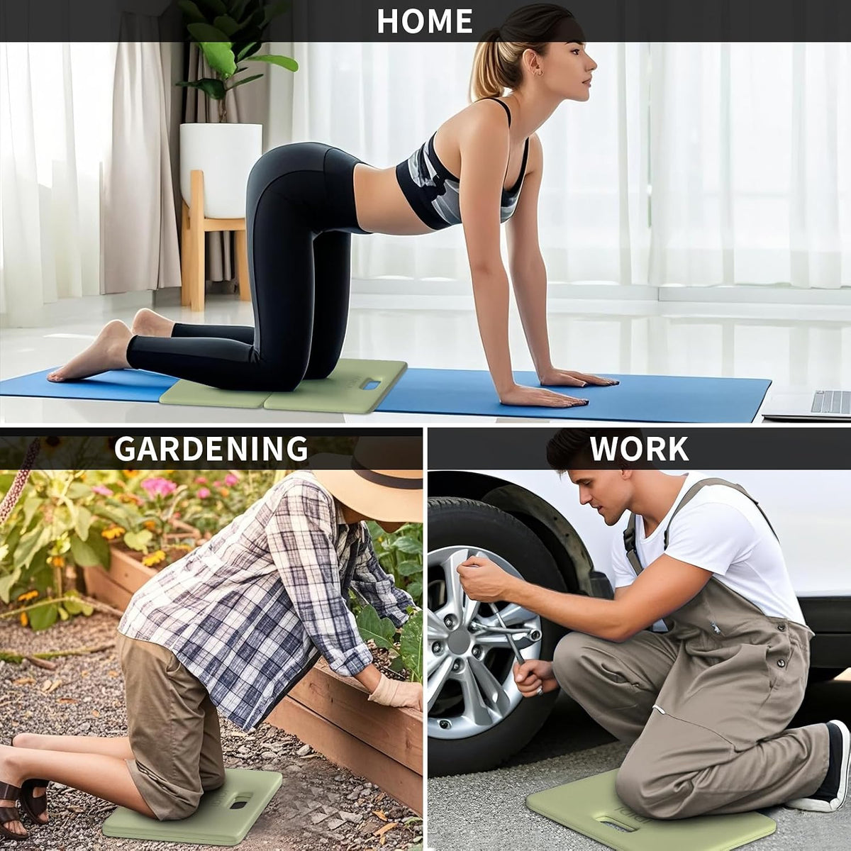 Foldable Exercise Pad Extra Thick 1.2" x 14" x 24"