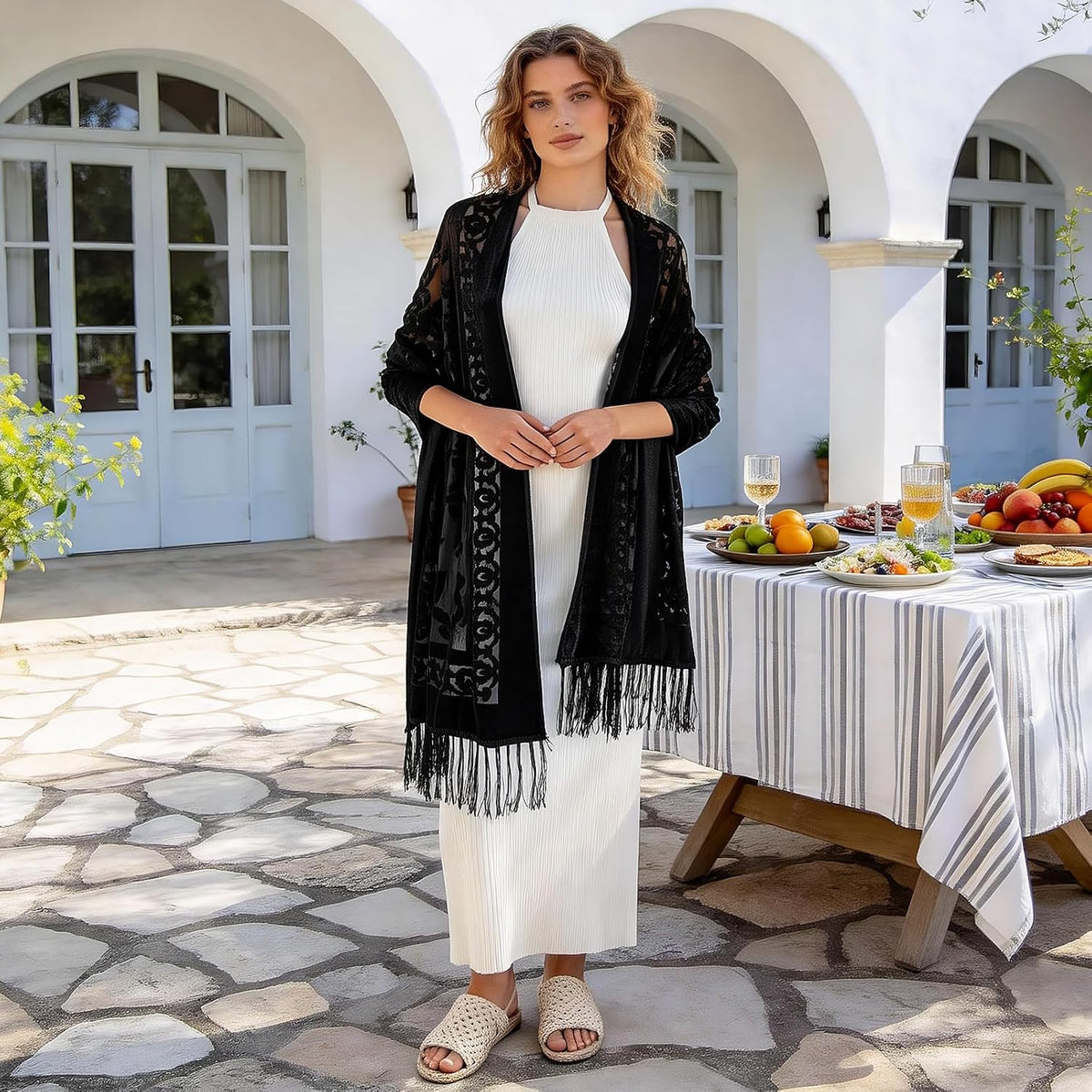 Lace Shawl Velvet Scarfs Shawls and Wraps for Evening Dresses Wedding Shawl Wraps for Dress Accessories Winter