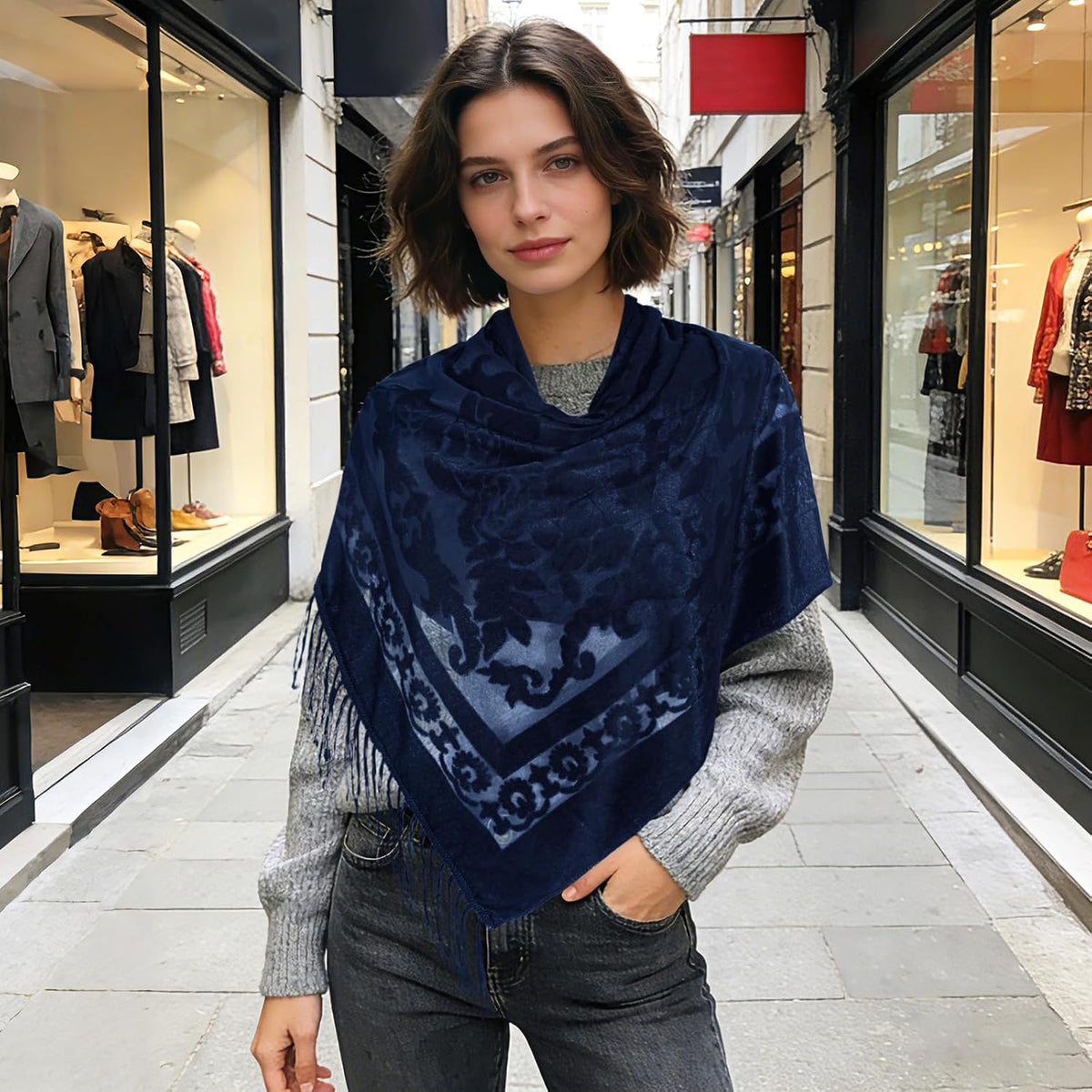 Lace Shawl Velvet Scarfs Shawls and Wraps for Evening Dresses Wedding Shawl Wraps for Dress Accessories Winter