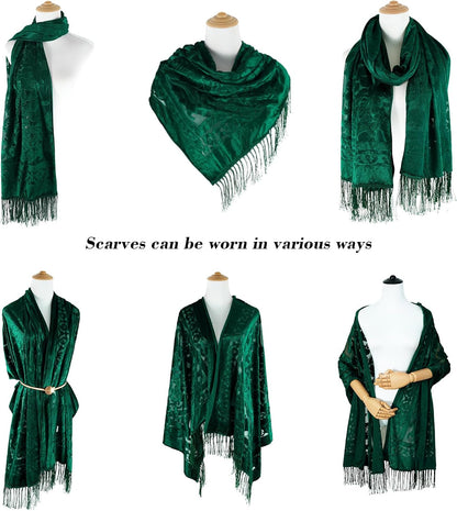 Lace Shawl Velvet Scarfs Shawls and Wraps for Evening Dresses Wedding Shawl Wraps for Dress Accessories Winter