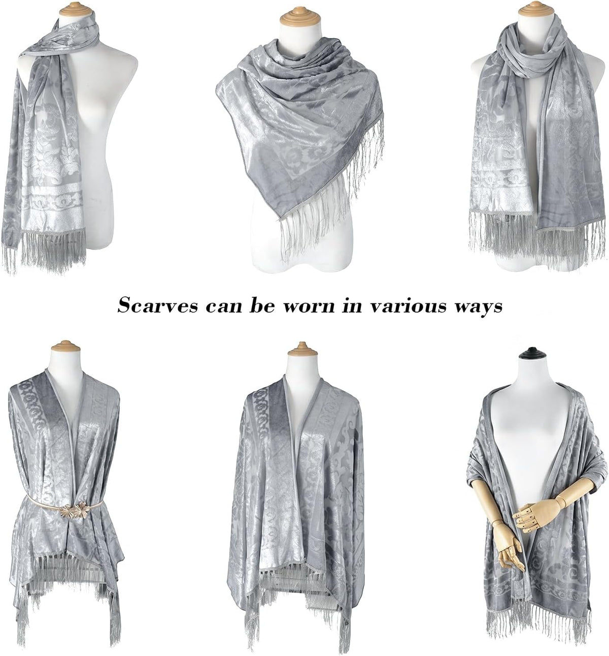 Lace Shawl Velvet Scarfs Shawls and Wraps for Evening Dresses Wedding Shawl Wraps for Dress Accessories Winter