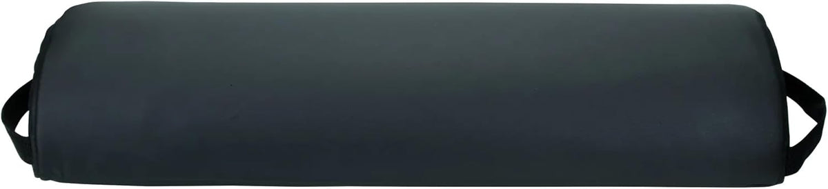 ForPro Jumbo Half Round Bolster Pillow, 26" L x 9" W x 4.5" H, Black