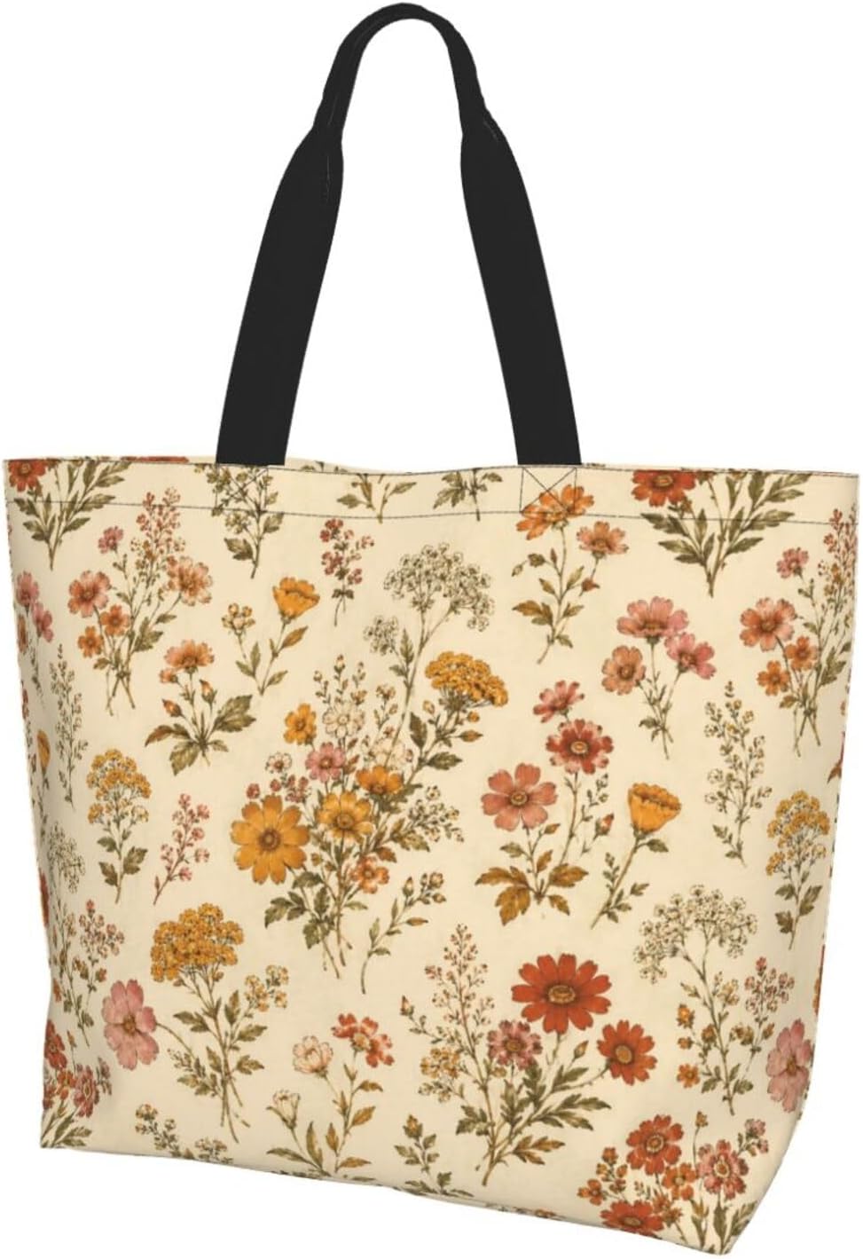 Tote Shoulder Bag Large Durable Reusable Eco-friendly Handbag Lightweight Stylish for Daily Use-19.7x15.7x5.9 Inch - Colors C