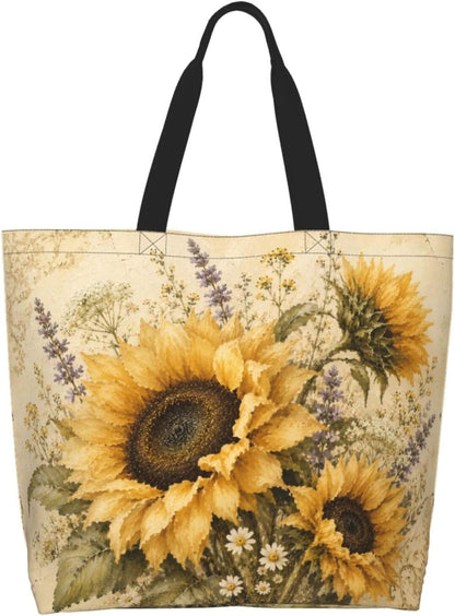 Tote Shoulder Bag Large Durable Reusable Eco-friendly Handbag Lightweight Stylish for Daily Use-19.7x15.7x5.9 Inch - Colors C