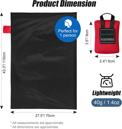 Sandproof Beach Blanket, Waterproof Portable Mat with Carry Pouch