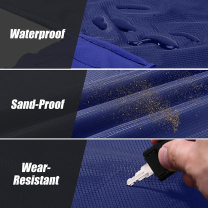Sandproof Beach Blanket, Waterproof Portable Mat with Carry Pouch