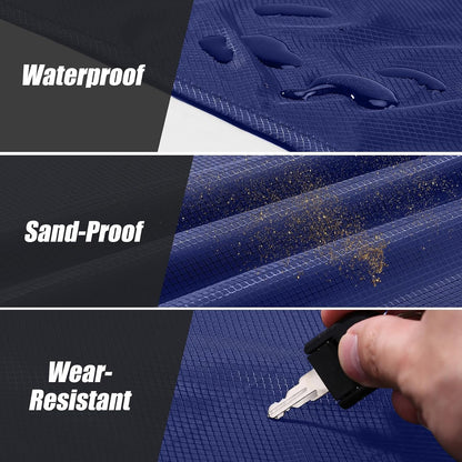 Sandproof Beach Blanket, Waterproof Portable Mat with Carry Pouch