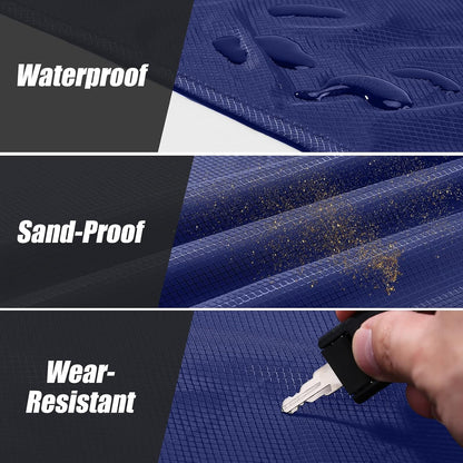 Sandproof Beach Blanket, Waterproof Portable Mat with Carry Pouch