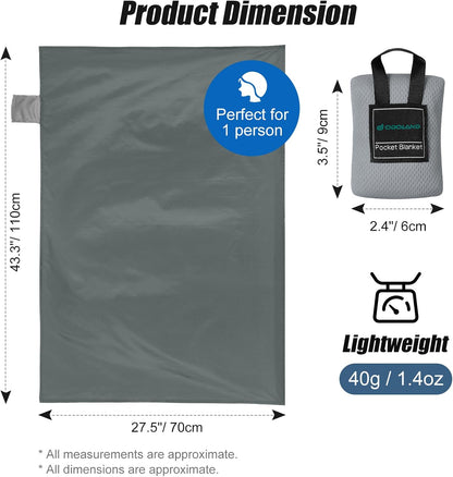 Sandproof Beach Blanket, Waterproof Portable Mat with Carry Pouch