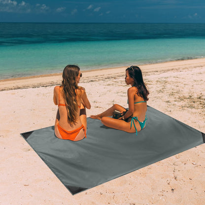 Sandproof Beach Blanket, Waterproof Portable Mat with Carry Pouch