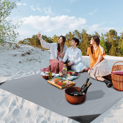 Sandproof Beach Blanket, Waterproof Portable Mat with Carry Pouch