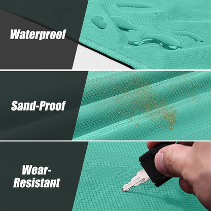 Sandproof Beach Blanket, Waterproof Portable Mat with Carry Pouch