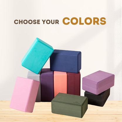 Premium Foam Block, 3in/4in/5in Thick, Multi Colors, 1 Block