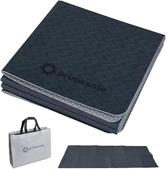 TPE Folding yoga mat Travel Double side Non-Slip Lightweight Pilates & Floor Workouts6mm thick Black Color PSS22NH013A