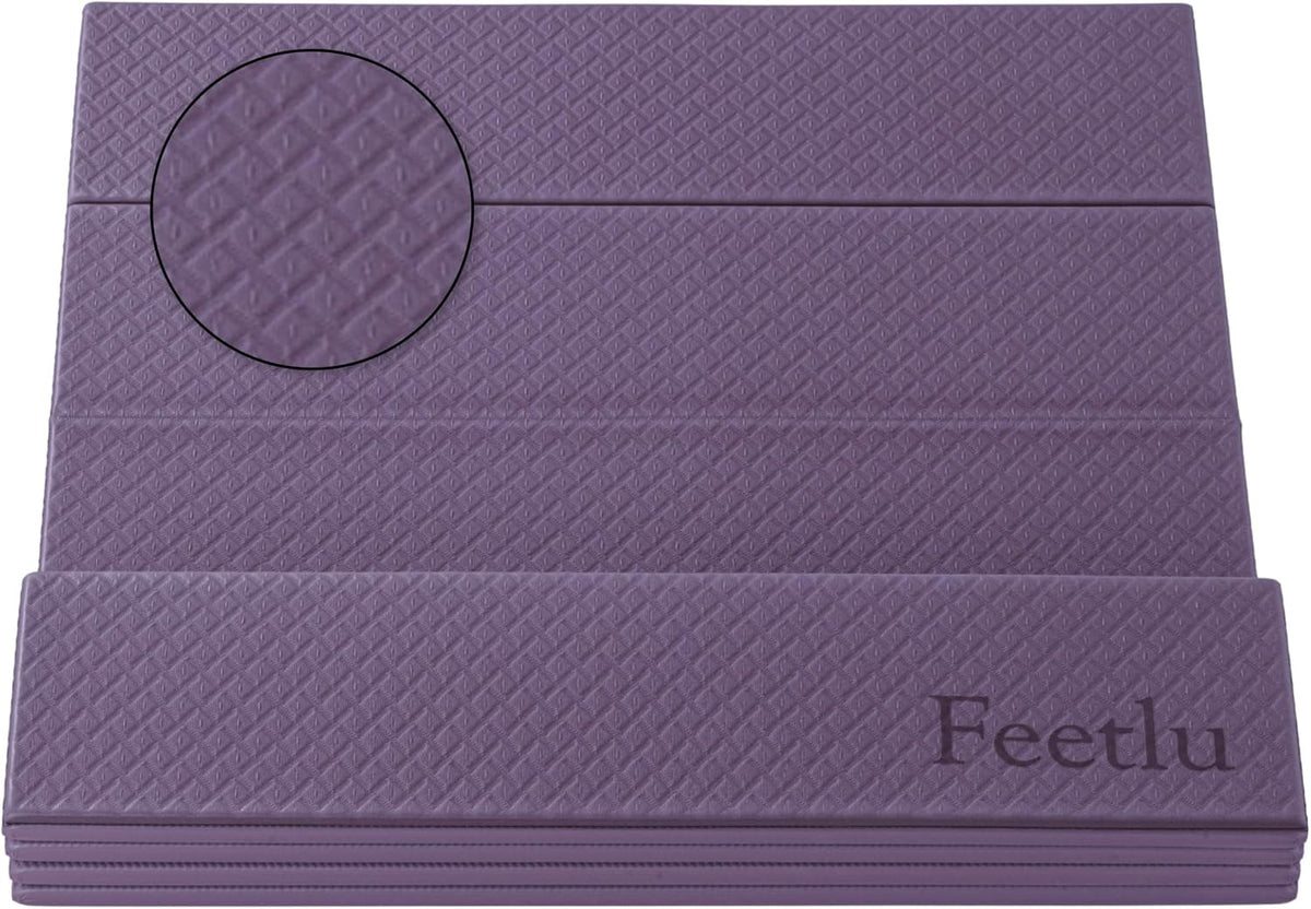 Foldable Yoga Mat, 72" x 24", 6/8/10/12mm