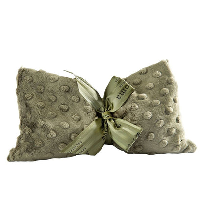 Sonoma Lavender Spa Mask, Heatable/Chillable Aromatherapy Eye Pillow with Lavender Infused Flaxseed Insert, Eye Compress for Stress Relief with Removable and Washable Cover (Lilac Dot)