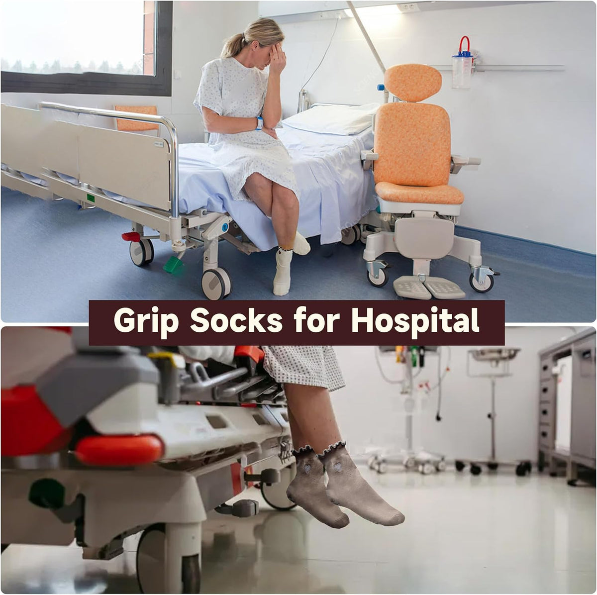 Grip Socks Pilates,4/6Prs Cotton Cute Pilates Socks for Women Yoga