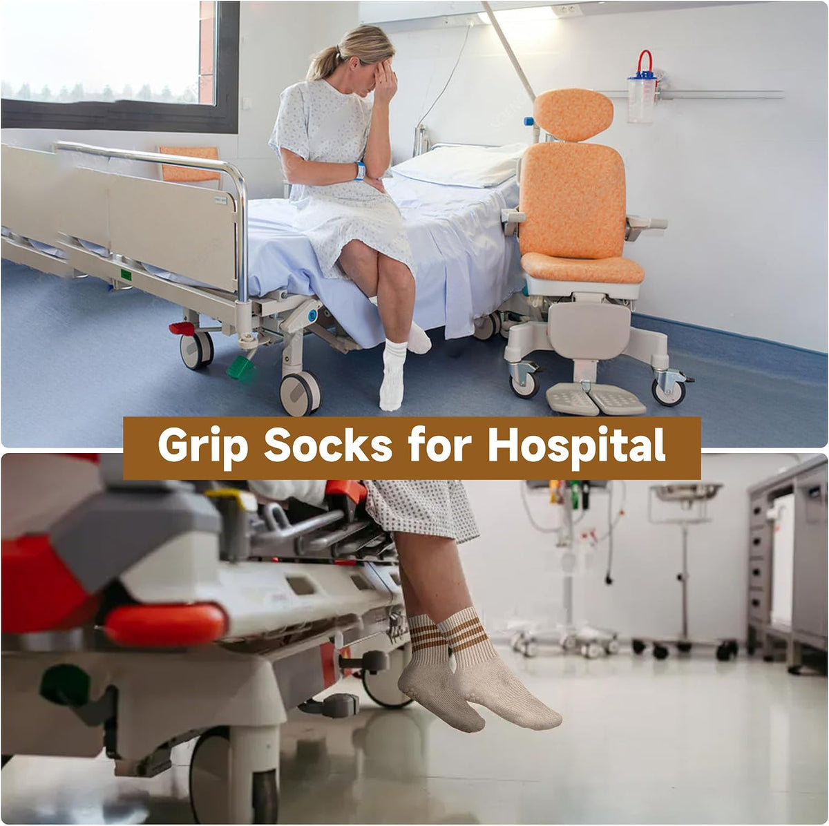 Grip Socks Pilates,4/6Prs Cotton Cute Pilates Socks for Women Yoga