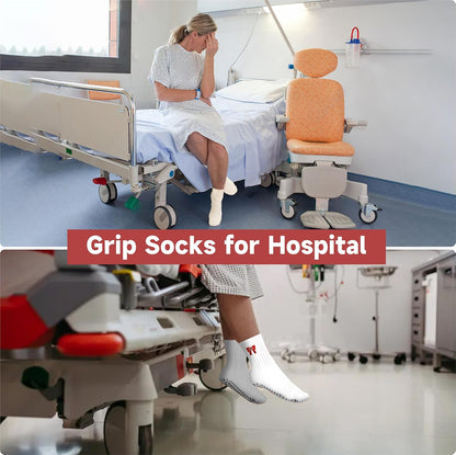 Grip Socks Pilates,4/6Prs Cotton Cute Pilates Socks for Women Yoga