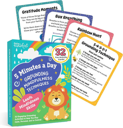 Mindfulness Cards for Kids, SEL Coping Skills, Self-Regulation Flash Cards