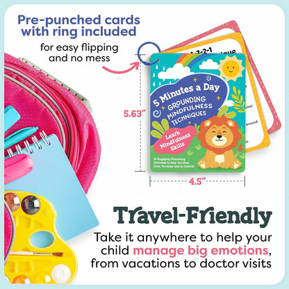 Mindfulness Cards for Kids, SEL Coping Skills, Self-Regulation Flash Cards