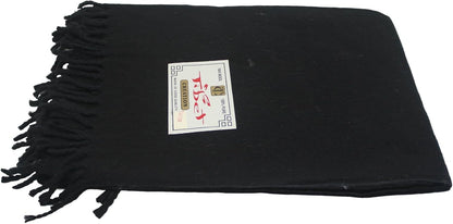 Wonderlist Tibetan Meditation Shawl Wool Handloom Oversize Throw Pure Wool Wrap Clothing Gift for Men Women