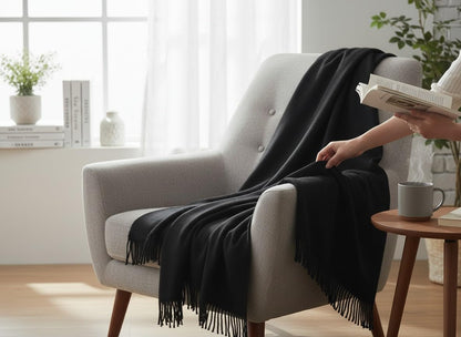 Wonderlist Tibetan Meditation Shawl Wool Handloom Oversize Throw Pure Wool Wrap Clothing Gift for Men Women