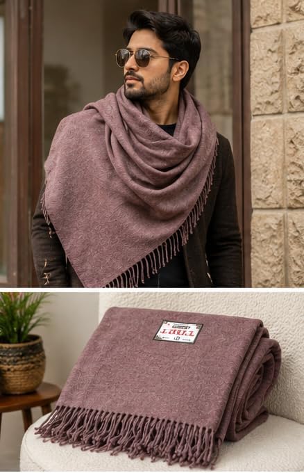 Wonderlist Tibetan Meditation Shawl Wool Handloom Oversize Throw Pure Wool Wrap Clothing Gift for Men Women