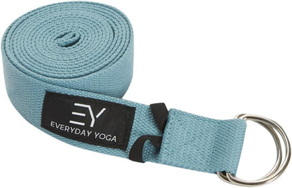 Strap with Metal D-Ring Athletic Stretching, 6ft/8ft/10ft