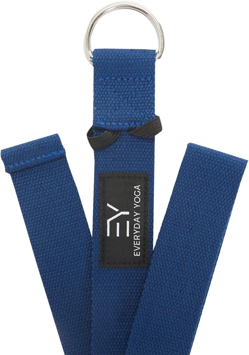Strap with Metal D-Ring Athletic Stretching, 6ft/8ft/10ft