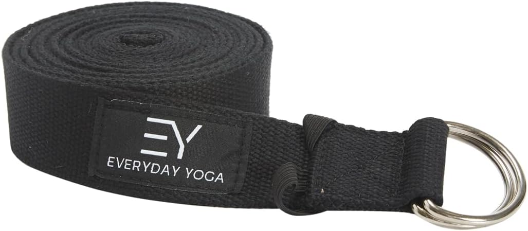 Strap with Metal D-Ring Athletic Stretching, 6ft/8ft/10ft