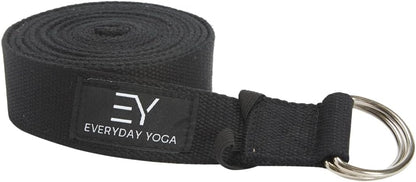 Strap with Metal D-Ring Athletic Stretching, 6ft/8ft/10ft
