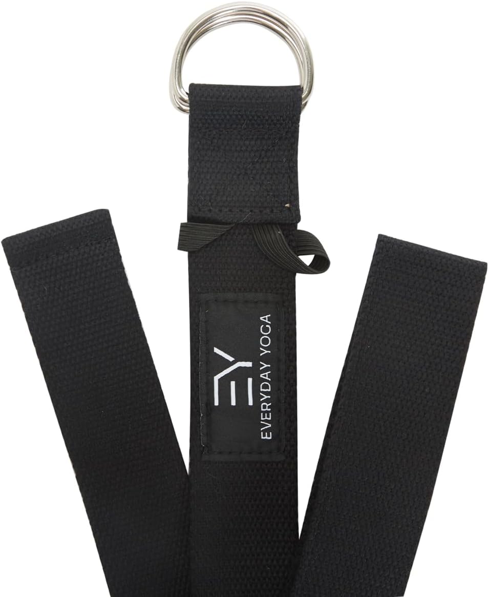 Strap with Metal D-Ring Athletic Stretching, 6ft/8ft/10ft