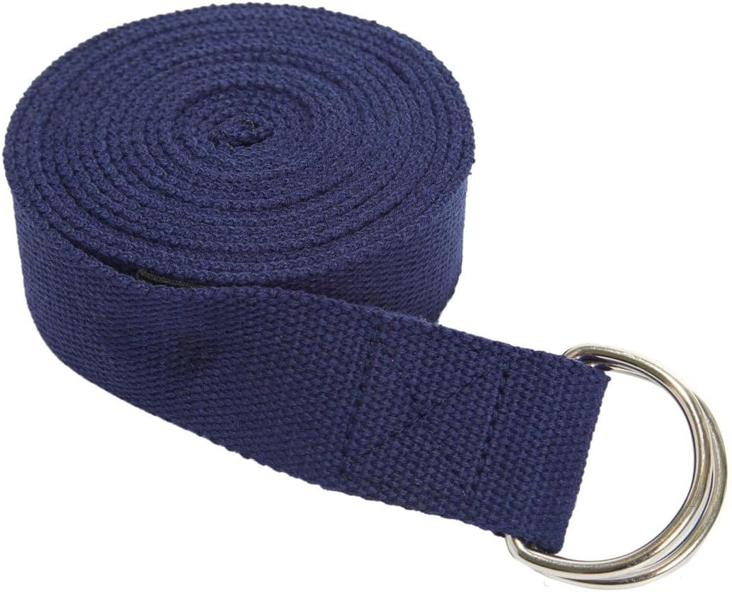Strap with Metal D-Ring Athletic Stretching, 6ft/8ft/10ft