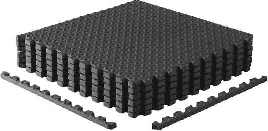 Puzzle Exercise Mats | 3/4” Thick EVA Interlocking Foam Tiles for Home Gym Flooring | Multiple Options