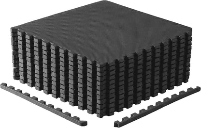 Puzzle Exercise Mats | 3/4” Thick EVA Interlocking Foam Tiles for Home Gym Flooring | Multiple Options